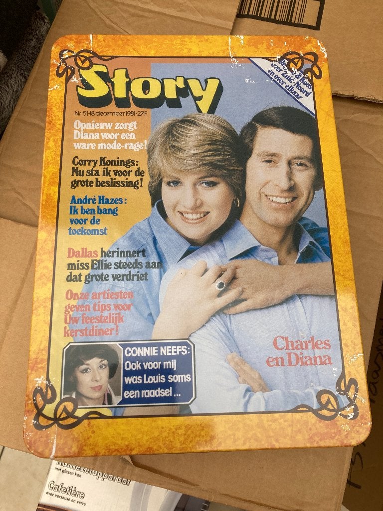 Blik - Charles & Diana, Verzamelen, Blikken, Zo goed als nieuw, Overige, Ophalen of Verzenden
