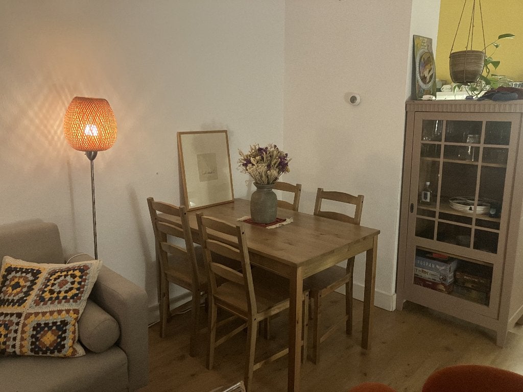 IKEA Jokkmokk eettafel en stoelen, Ophalen, Gebruikt, 100 tot 150 cm, 50 tot 100 cm