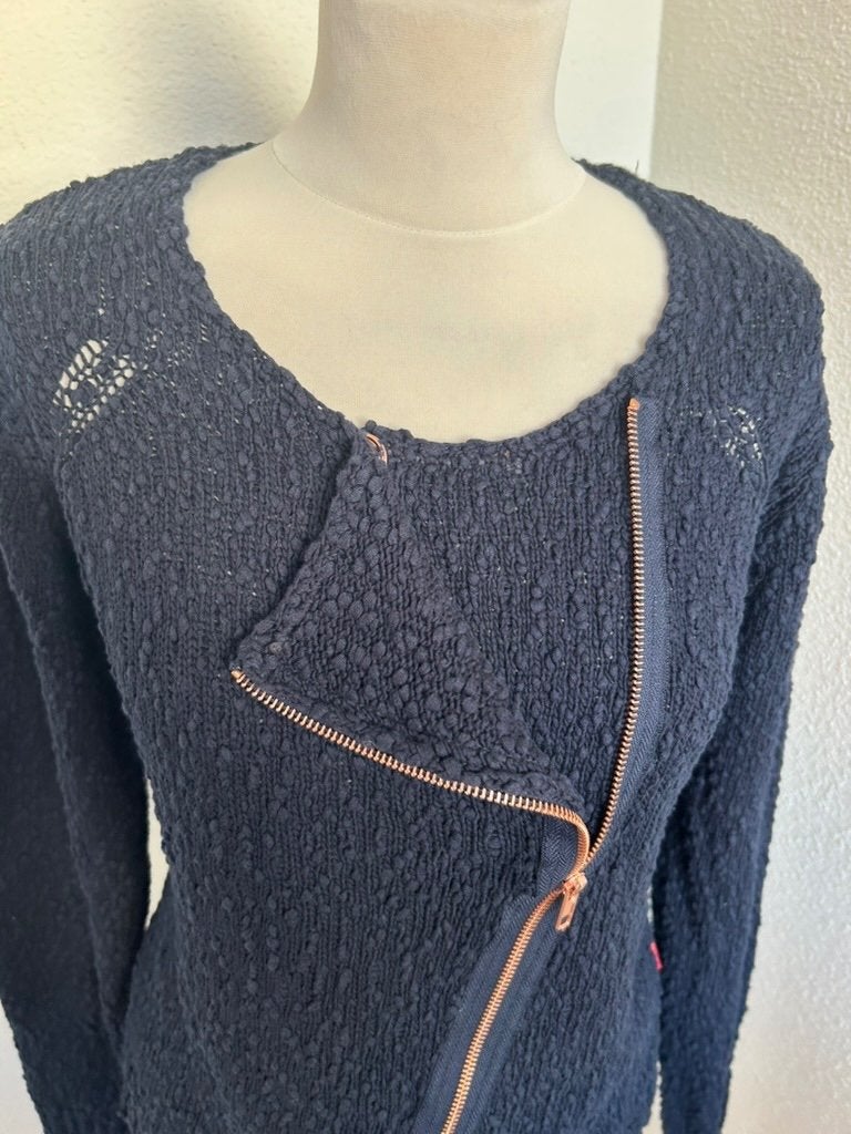 10 Feet maat XL blauw gehaakt vestje 3017, Blauw, Maat 46/48 (XL) of groter, Ophalen of Verzenden, Zo goed als nieuw