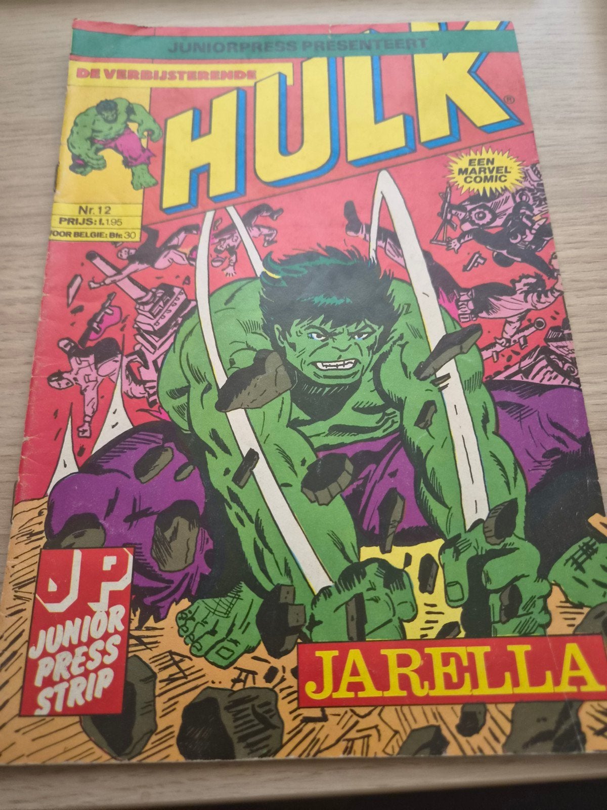 De Verbazende Hulk Nr. 12 - Juniorpress Strip, Ophalen of Verzenden