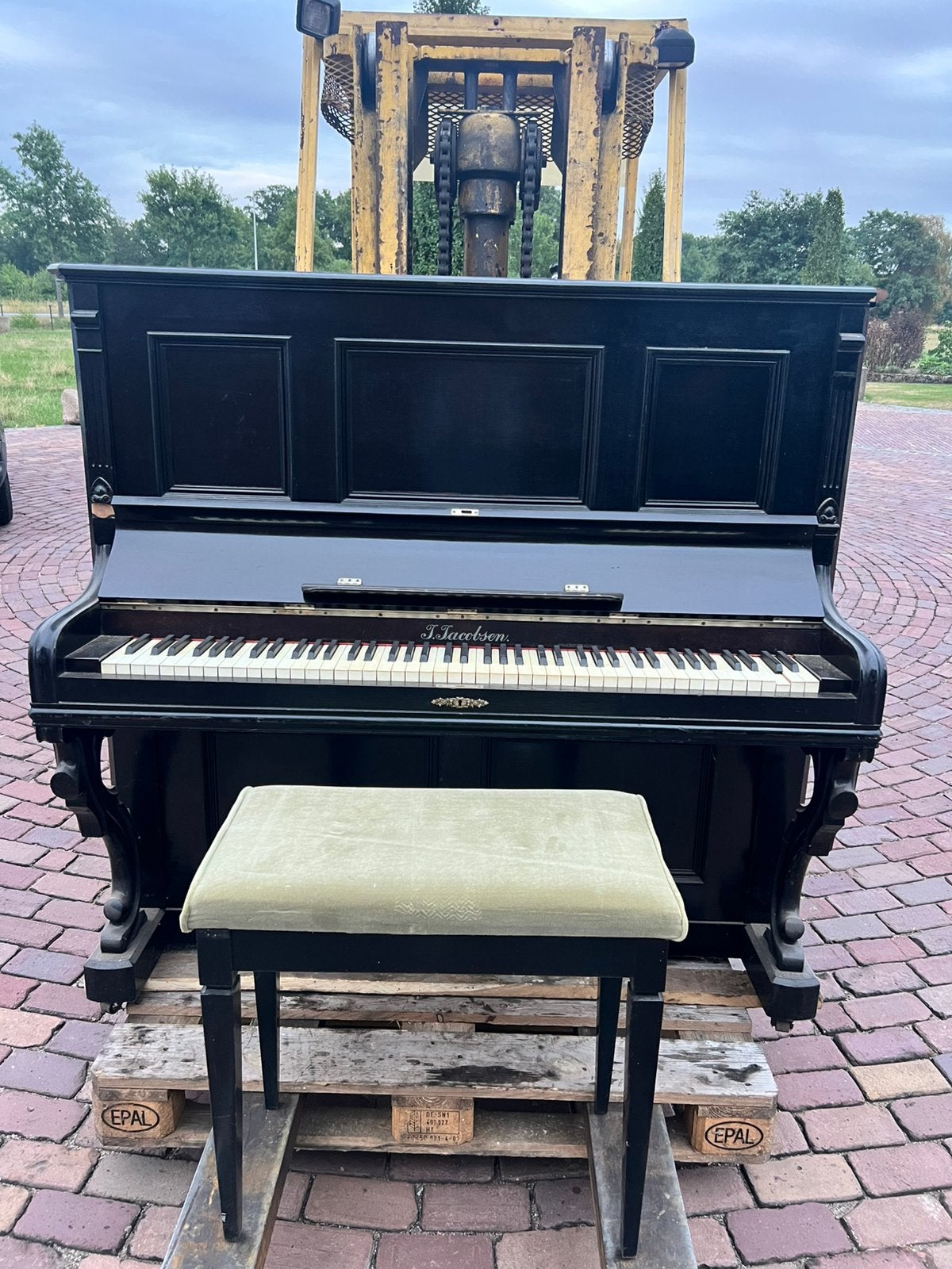 J. Jacobsen piano, Ophalen, Gebruikt, Zwart, Piano