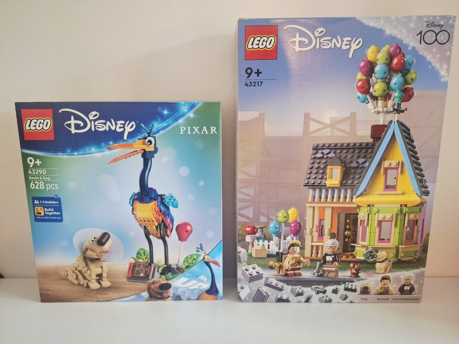 LEGO Disney Up: Kevin & Dug (43290) + ballonnenhuis (43217), Inclusief instructies, Lego, Ophalen of Verzenden, Zo goed als nieuw