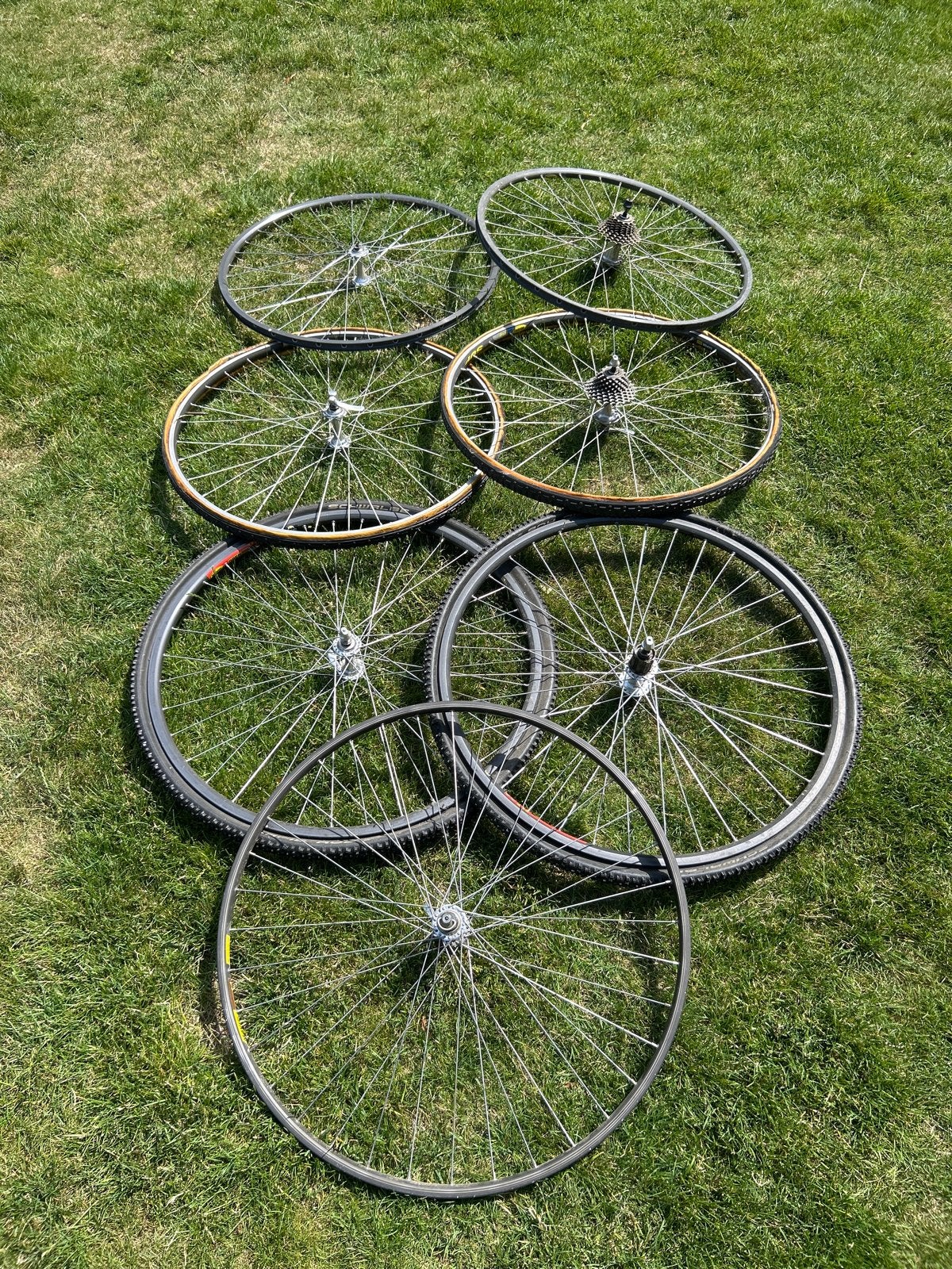 Diverse Shimano Dura Ace & Ultegra Wielsets en Voorwiel, Fietsen en Brommers, Fietsonderdelen, Gebruikt, Aluminium, Racefiets