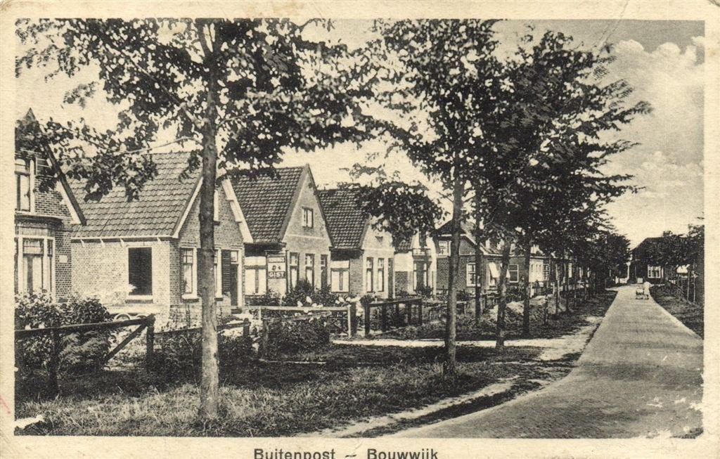 Buitenpost - Bouwwijk - B-keus - 1931 gelopen, Ophalen of Verzenden, 1920 tot 1940, Gelopen, Friesland