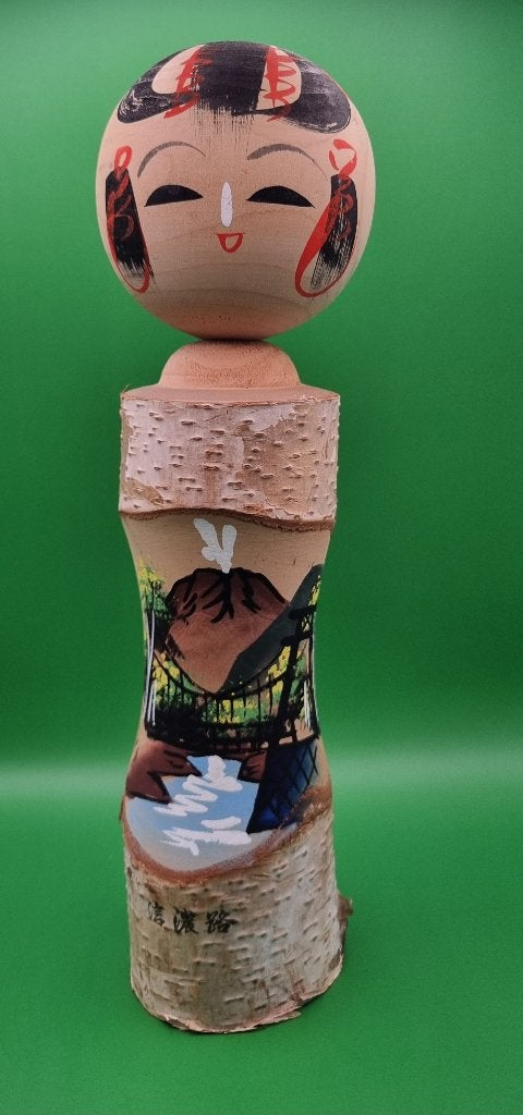 Leuke Kokeshi uit Shinanoji Japan, Hout, Ophalen of Verzenden, Japan, Meerkleurig