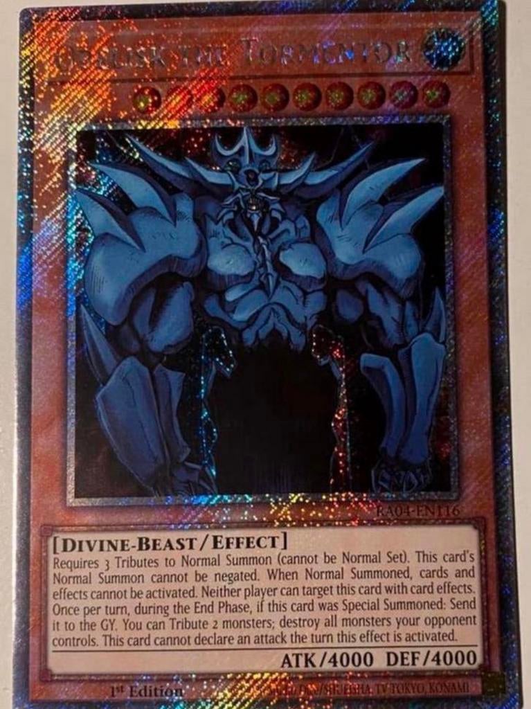 Yu-Gi-Oh! Egyptian God Card Set RA04 1st Ed Mint !, Hobby en Vrije tijd, Verzamelkaartspellen | Yu-gi-Oh!, Ophalen of Verzenden