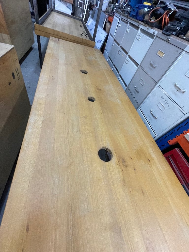 zeer grote eettafel , bureau kantoor of kantine tafel, Huis en Inrichting, Tafels | Eettafels, Gebruikt, 100 tot 150 cm, 200 cm of meer