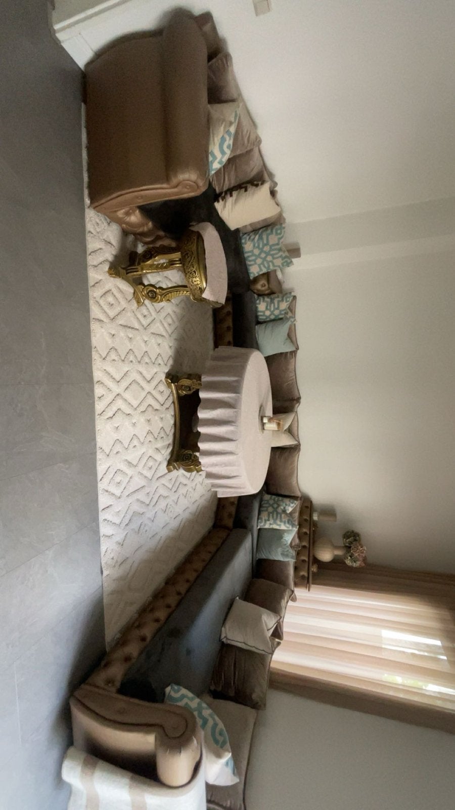 Luxe Hoekbank met Salontafels - Zo goed als nieuw, Ophalen, Gebruikt, Hoekbank, 300 cm of meer