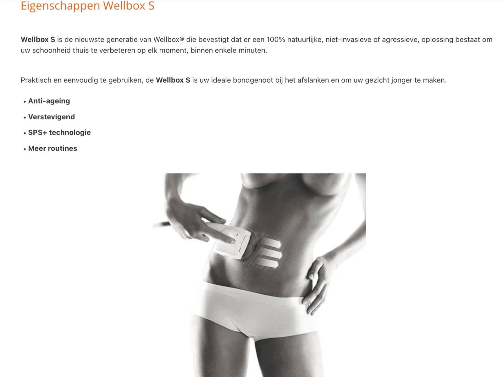 Wellbox S LPG apparaat tegen cellulitis en huidveroudering, Ophalen of Verzenden, Zo goed als nieuw, Overige typen