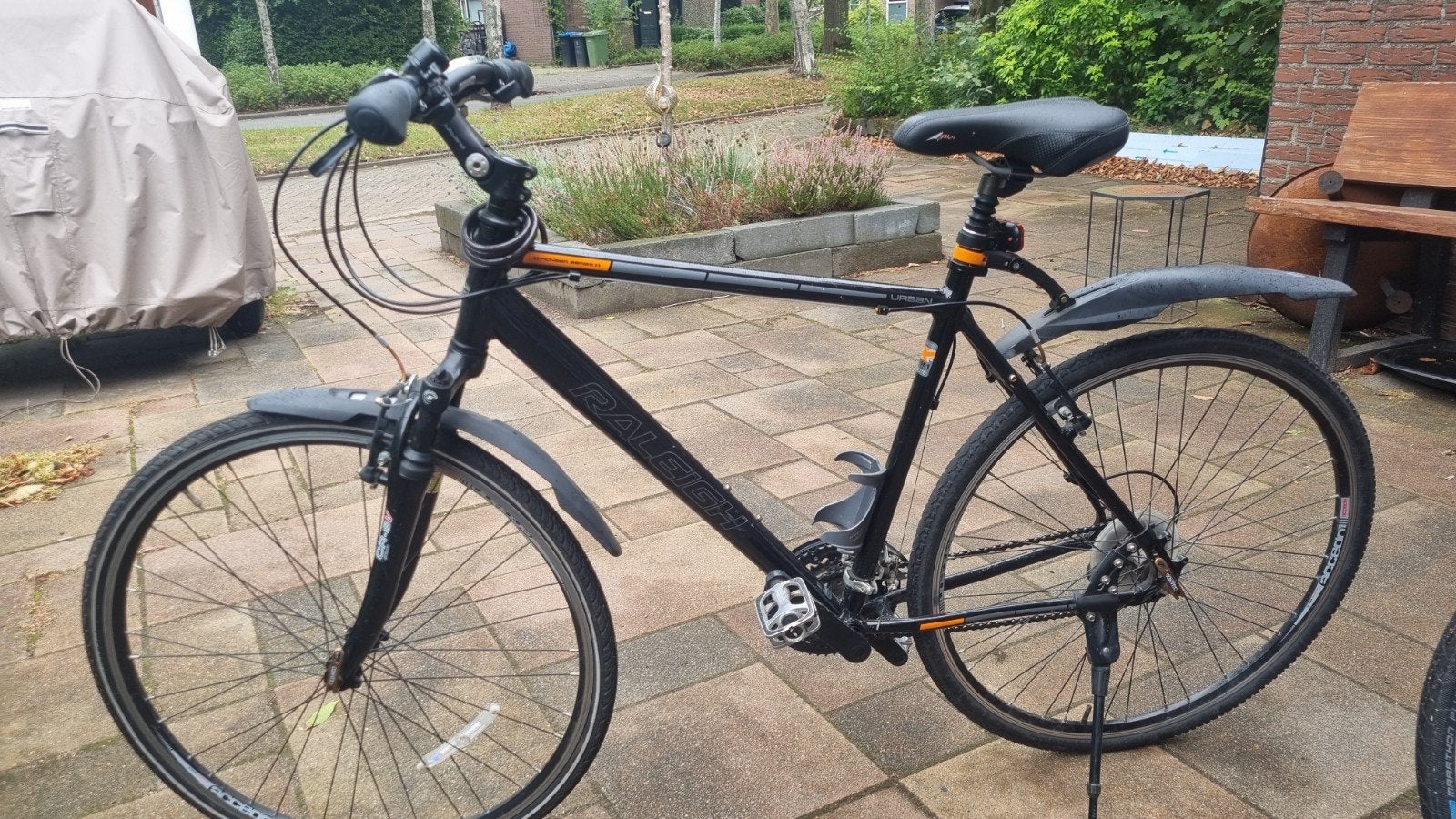 Raleigh fiets - Zwart, Gebruikt, Fietsen en Brommers, Ophalen, Gebruikt, Overige merken