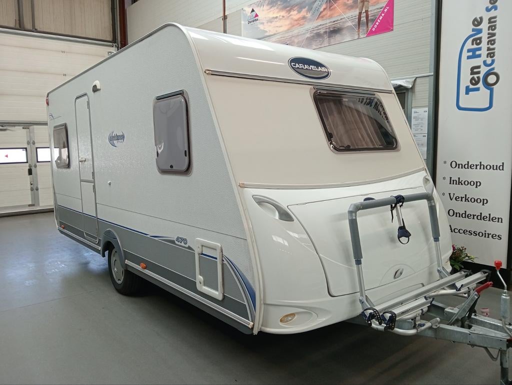 Caravelair Ambiance Style 470 incl. voortent en mover !, Schokbreker, Bedrijf, 750 - 1000 kg, 6 tot 7 meter