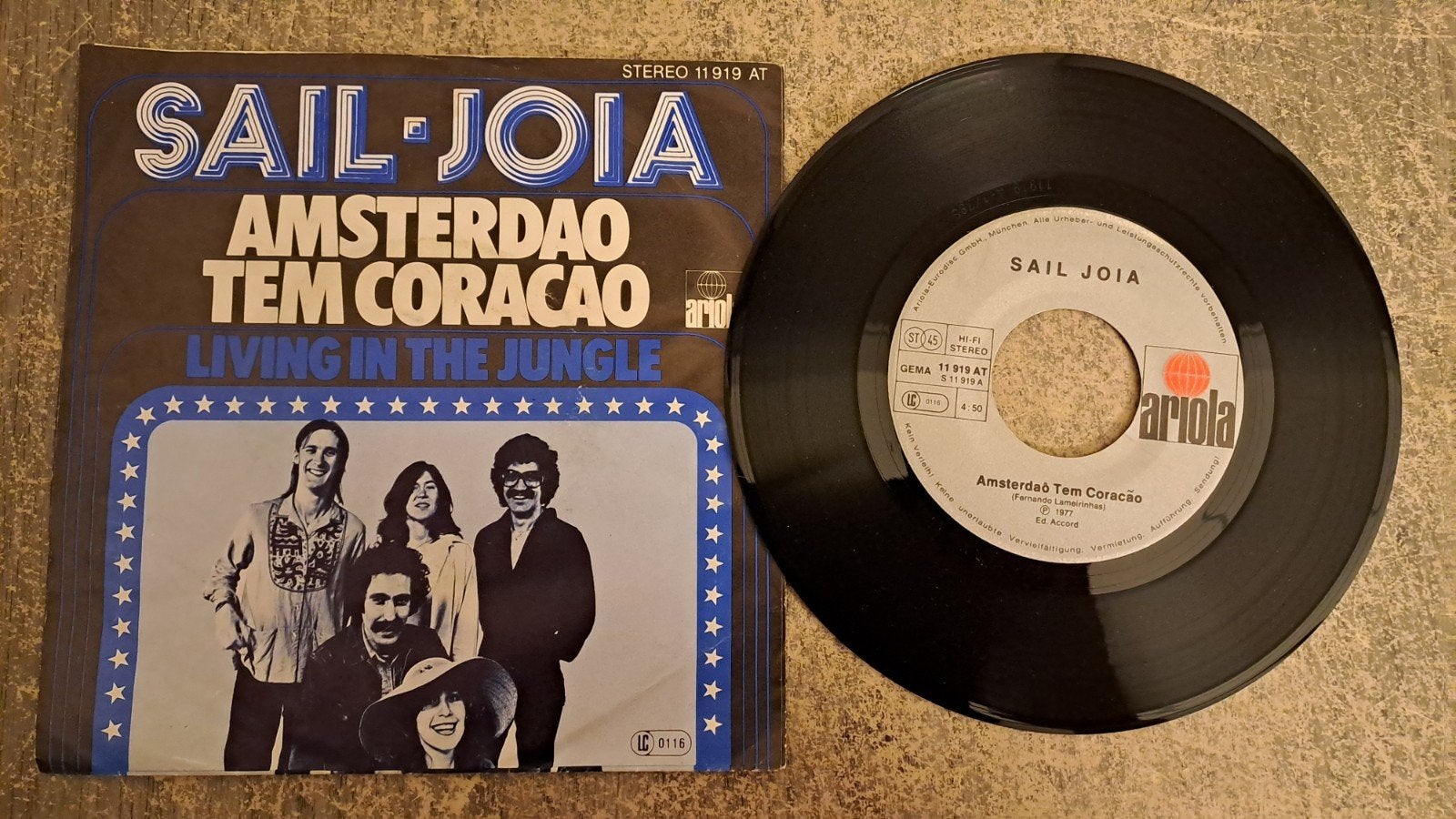 Sail-Joia  - Amsterdamo tem coracao, Gebruikt, 7 inch, Pop, Fotohoes