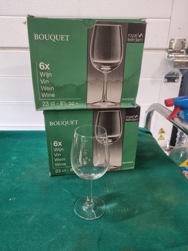 wijnglazen 12x 23cl royal leerdam, Ophalen of Verzenden, 'T Olde Gre-j, Info@toldegrej.nl, Endepoelstraat 20f Didam