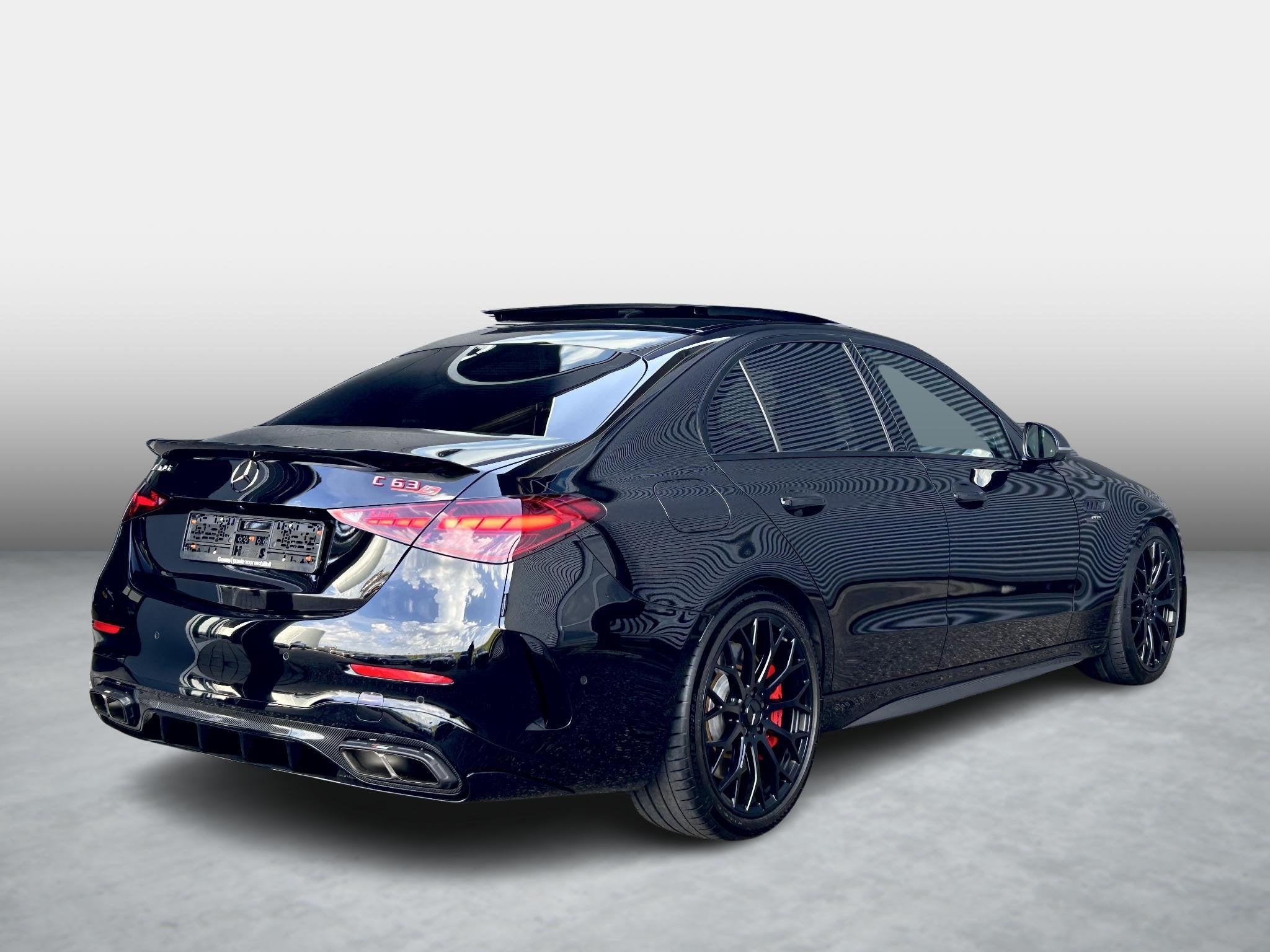 Mercedes-Benz C-klasse AMG 63 S E Performance | Nappa Leder, Auto's, Automaat, 4 cilinders, 2065 kg, Zwart