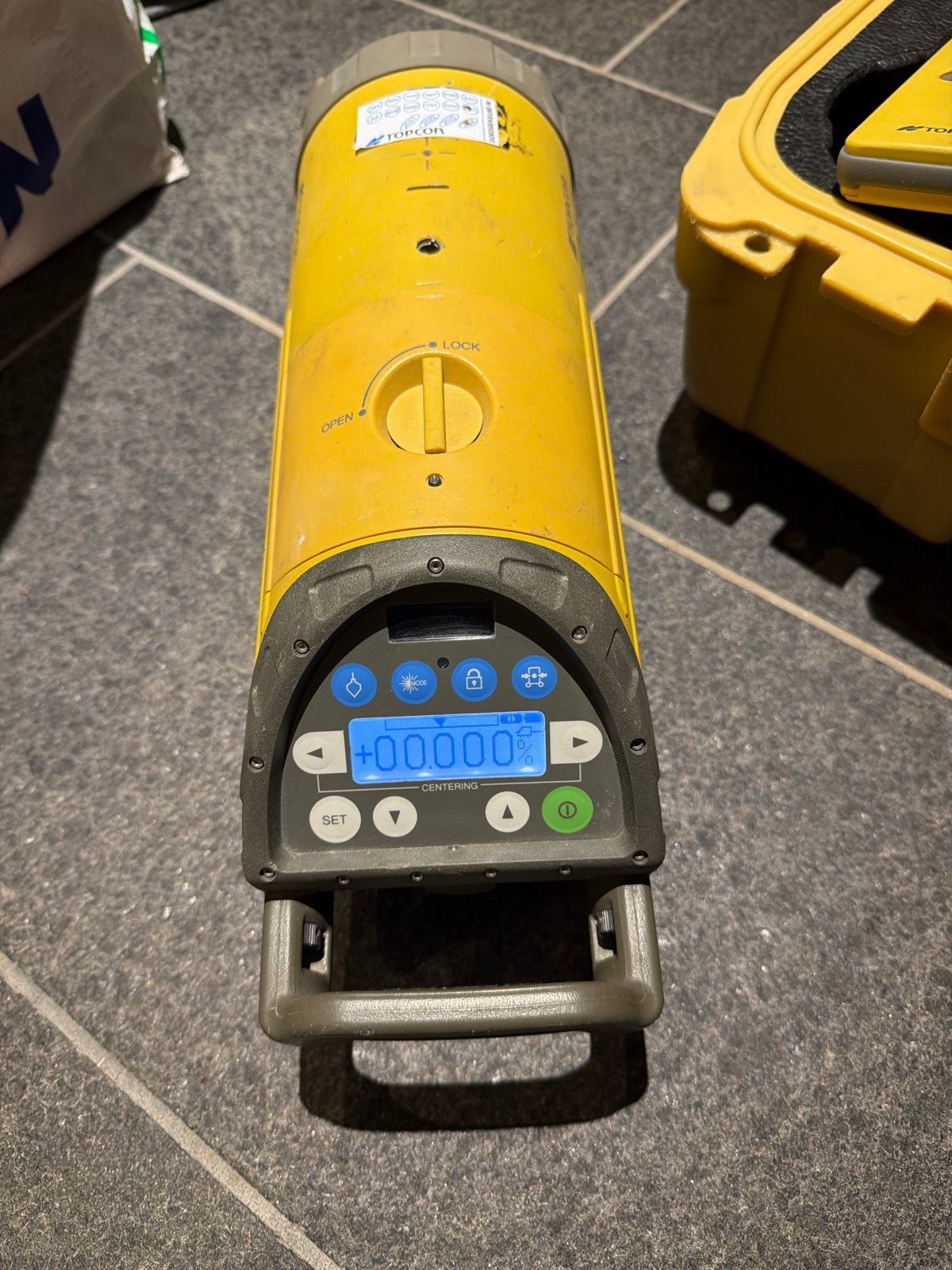 Topcon RL-H5A Roterende Laser Waterpas met Koffer, Ophalen of Verzenden, Gebruikt, Licht