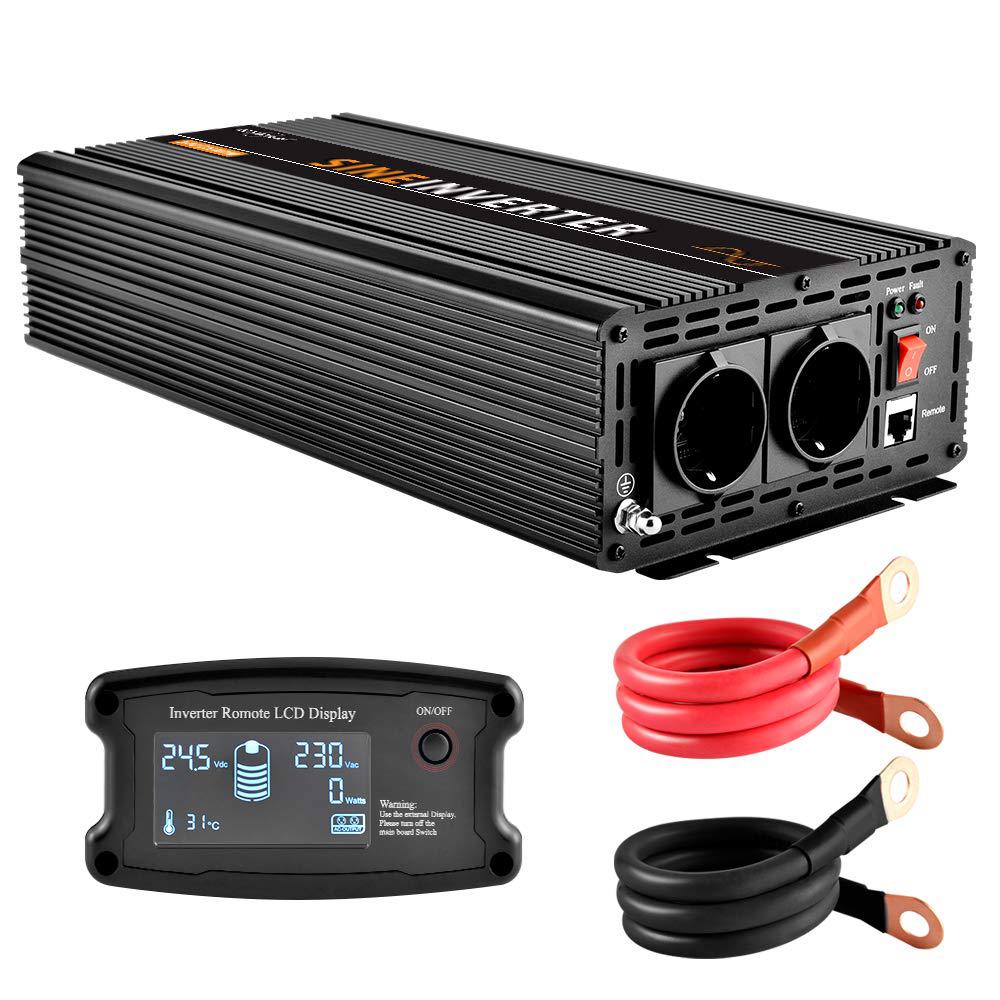 omvormer 12V -> 230V zuivere sinus 1500W en 3000W piek., Ophalen of Verzenden, Nieuw