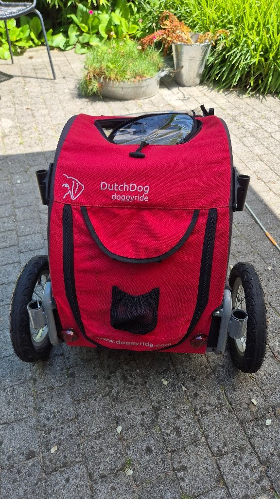 Fietskar hond Doggyride Mini rood, Ophalen, Gebruikt, Minder dan 20 kg, Opvouwbaar