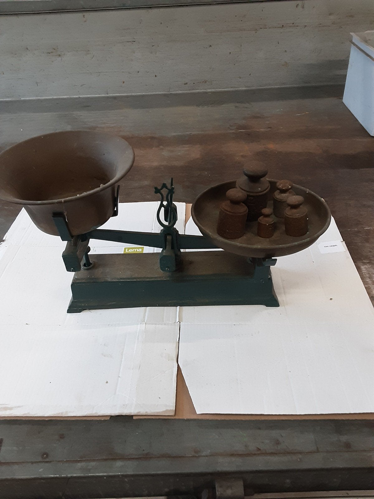 Retro / antieke weegschaal., Ophalen, 1 tot 500 gram, Keukenweegschaal, Minder dan 10 kg