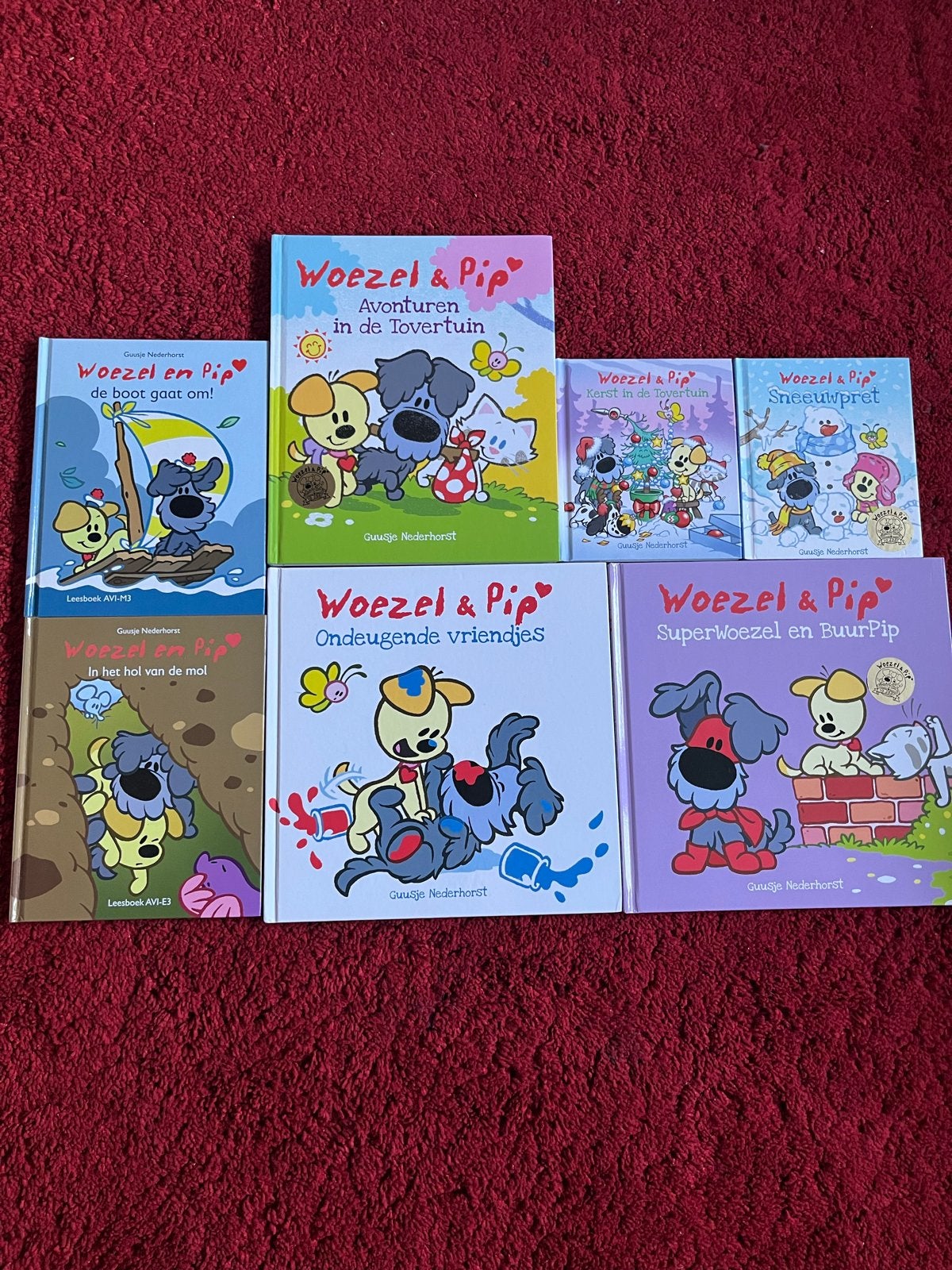 Woezel & Pip Boekenpakket - 7 Boeken, Ophalen, Fictie algemeen, Jongen of Meisje, Zo goed als nieuw
