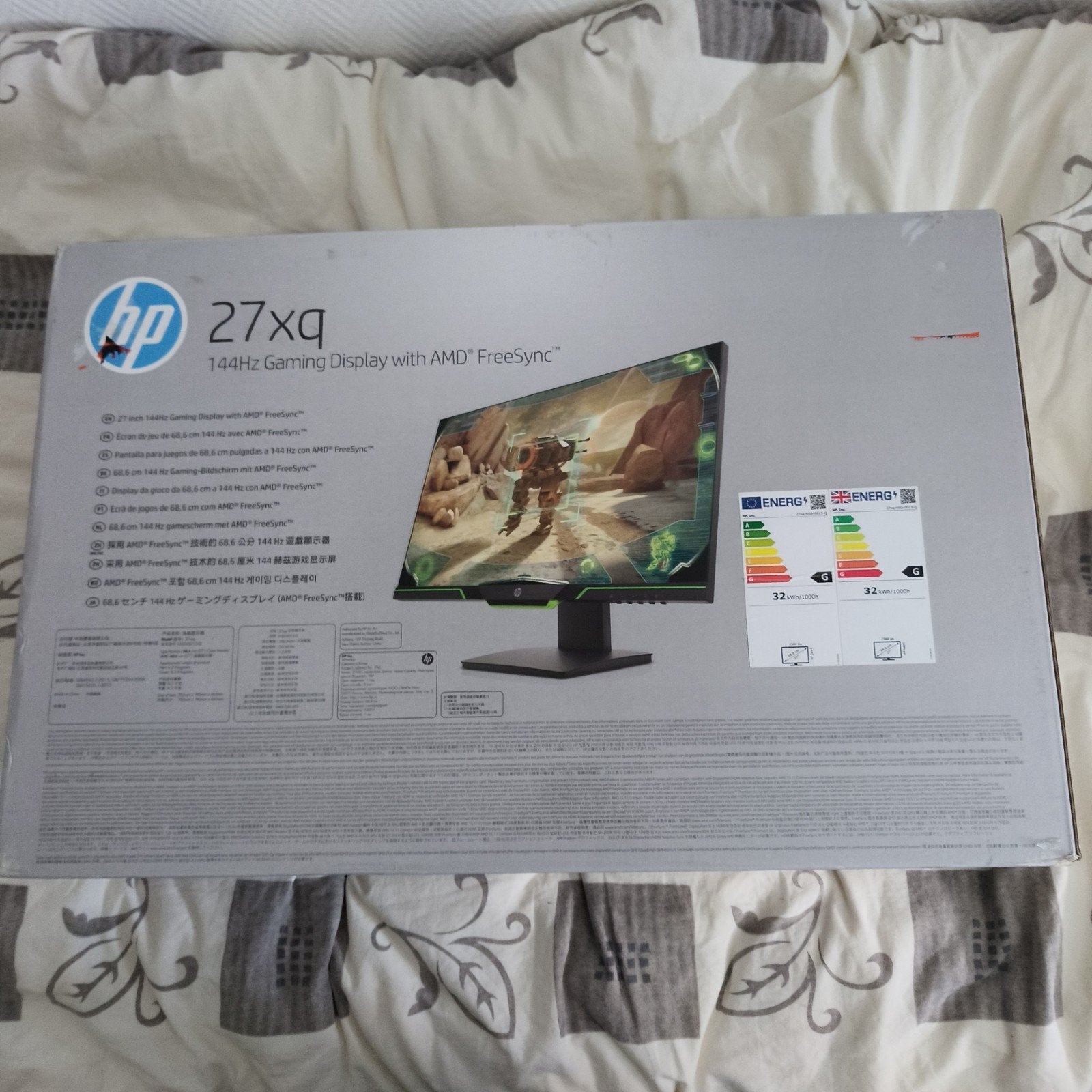 NIEUW HP 27xq 2K 144hz 27 inch, Computers en Software, Gaming, 101 t/m 150 Hz, Nieuw, HP