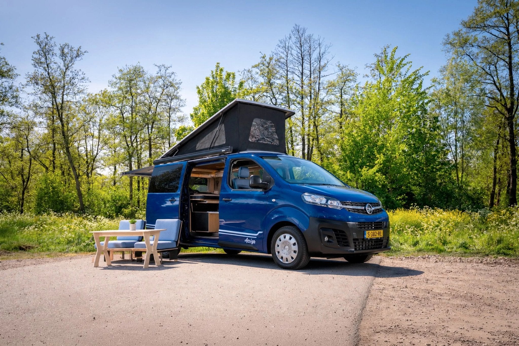 Opel Vivaro Amigo Camper (nieuw - diesel - 2 pers), Caravans en Kamperen, Campers, Overige merken, Tot en met 2, Bedrijf, Koelkast