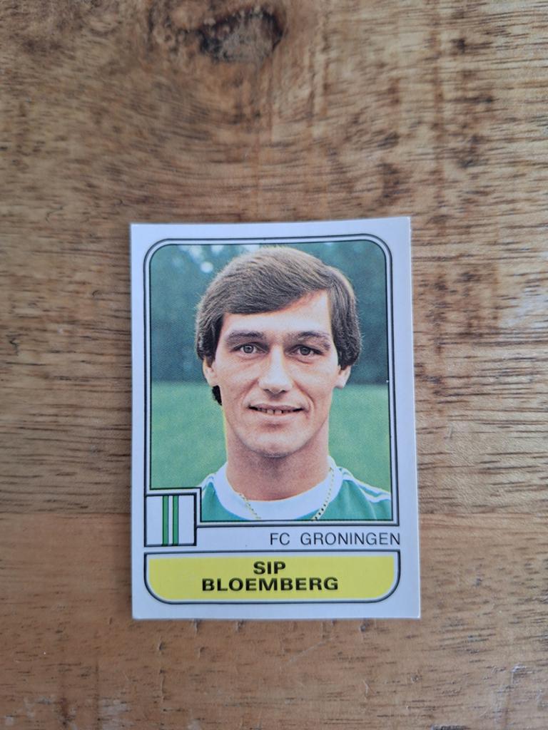 Panini Voetbal 82 Sticker Sip Bloemberg FC Groningen, Ophalen of Verzenden, Gebruikt, Overige binnenlandse clubs, Poster, Plaatje of Sticker
