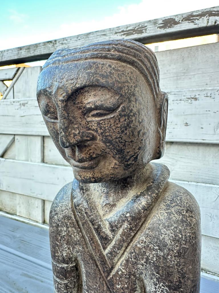 Antiek chinees figuur basalt, Overige onderwerpen, Ophalen of Verzenden, Handgemaakt, 20 - 50 cm
