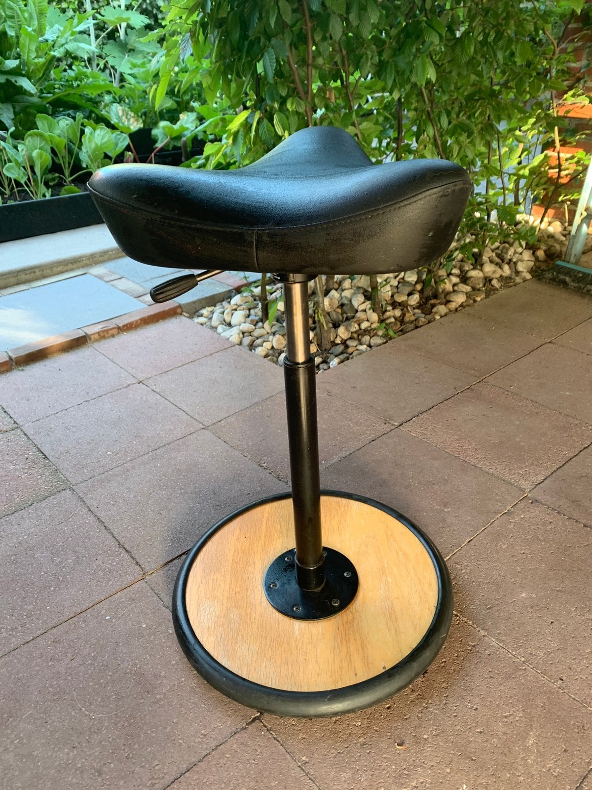 Move Stokke Varier Zadelkruk., Huis en Inrichting, Stoelen, Ophalen, Zwart, Leer, Eén