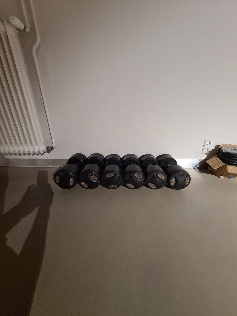 Lifemaxx Dumbells, 34KG, 36KG, 40KG, Ophalen of Verzenden, Gebruikt, Benen, Dumbbell
