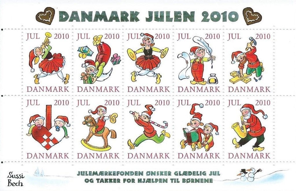 Denemarken - Kerst 2010 - Drukproces - Setje - Postfris, Ophalen of Verzenden, Denemarken, Postfris
