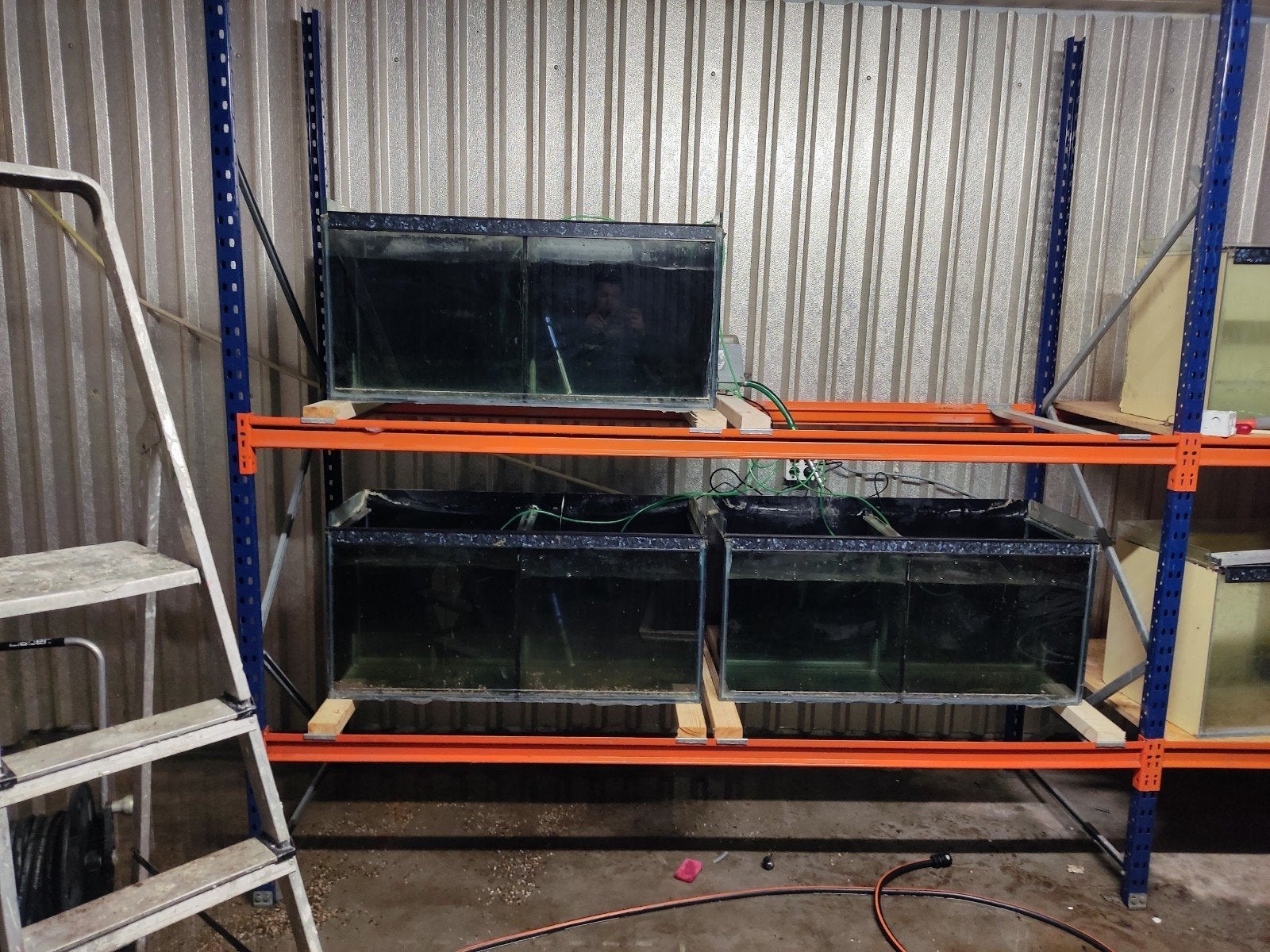 5x aquariums van 1 meter, Dieren en Toebehoren, Vissen | Aquaria en Toebehoren, Ophalen, Leeg aquarium