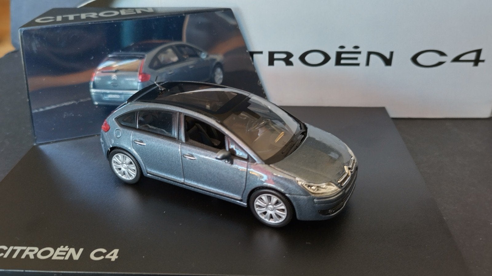 Citroen C4 Gris Fer 1:43 Norev Pol, Hobby en Vrije tijd, Modelauto's | 1:43, .., Auto, Verzenden, .