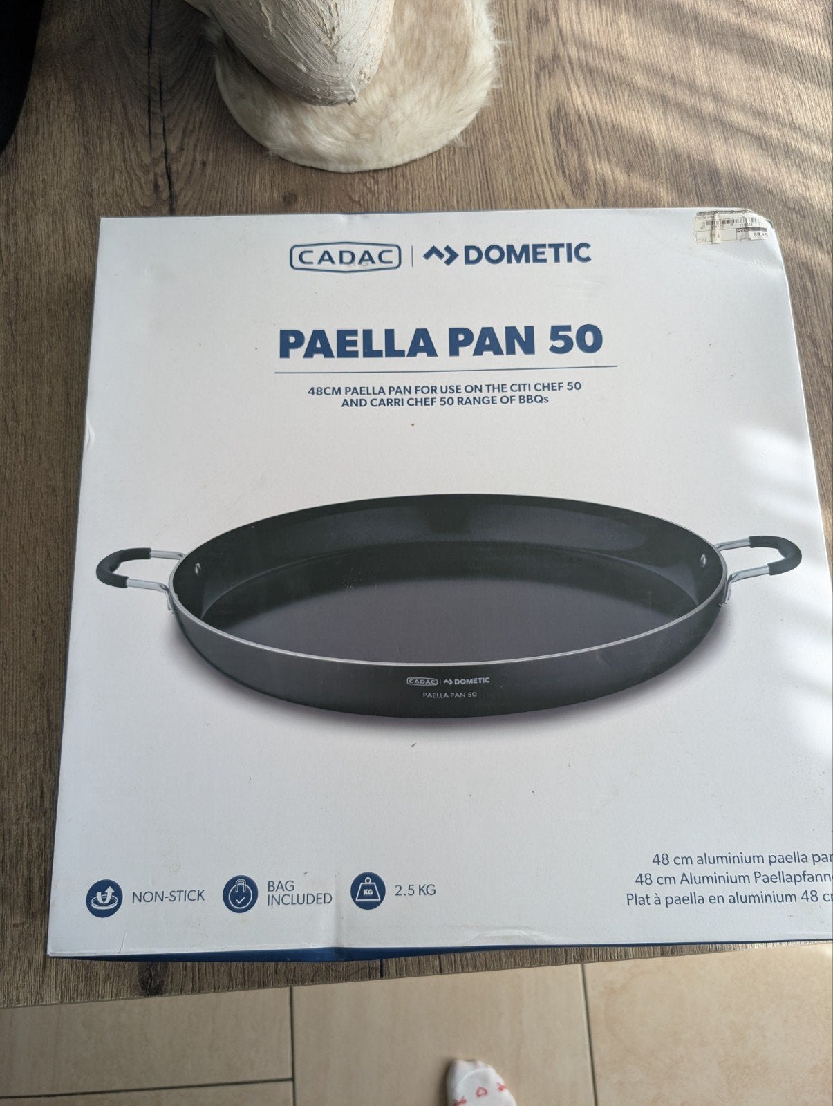 Cadac Dometic Paella Pan 50 - Nieuw in doos, Ophalen, Overige typen, Antiaanbaklaag, Overige merken