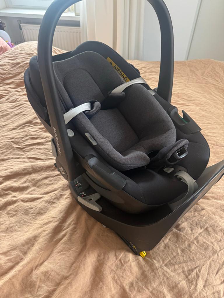 Maxi-Cosi Pebble 360 i-Size autostoel met FamilyFix 360 base, Ophalen, Zijbescherming, Zo goed als nieuw, Isofix