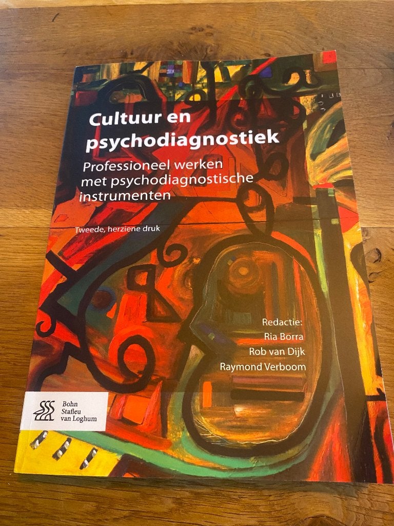 Studieboek Cultuur en psychodiagnostiek, Zo goed als nieuw, Bohn Stafleu van Loghum, Alpha, HBO