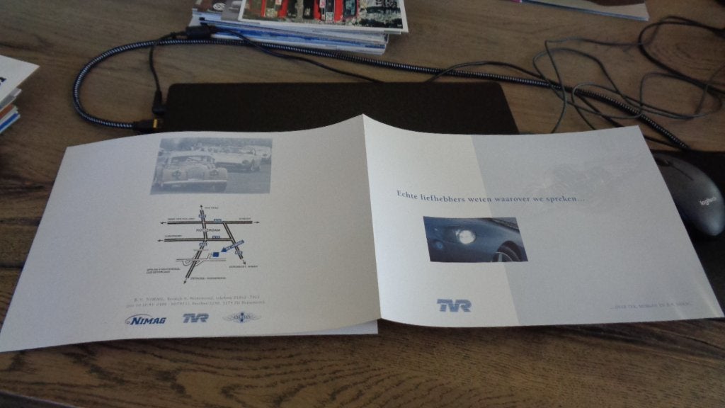 Folder TVR modellen, Verzenden, Zo goed als nieuw, Overige merken