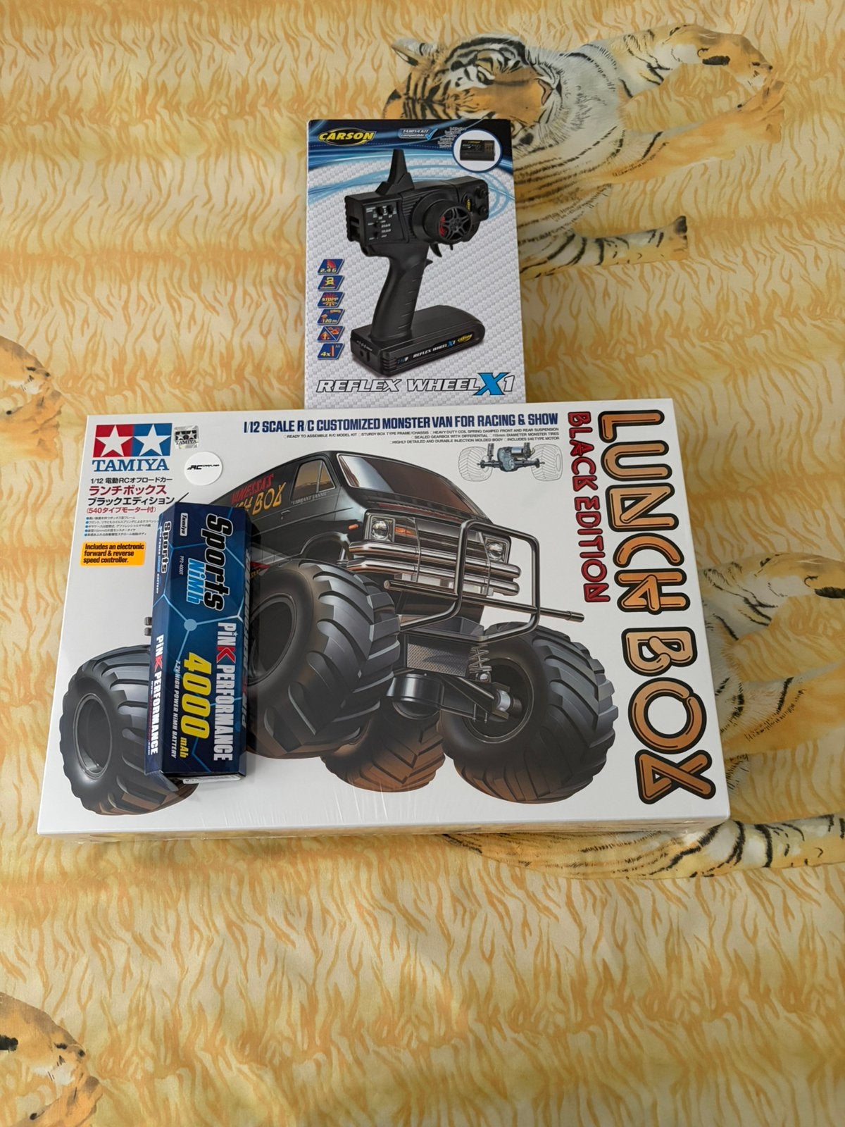 TAMIYA LUNCHBOX BLACK 1:12, Hobby en Vrije tijd, Auto, Groter dan 1:32, Nieuw, Ophalen of Verzenden