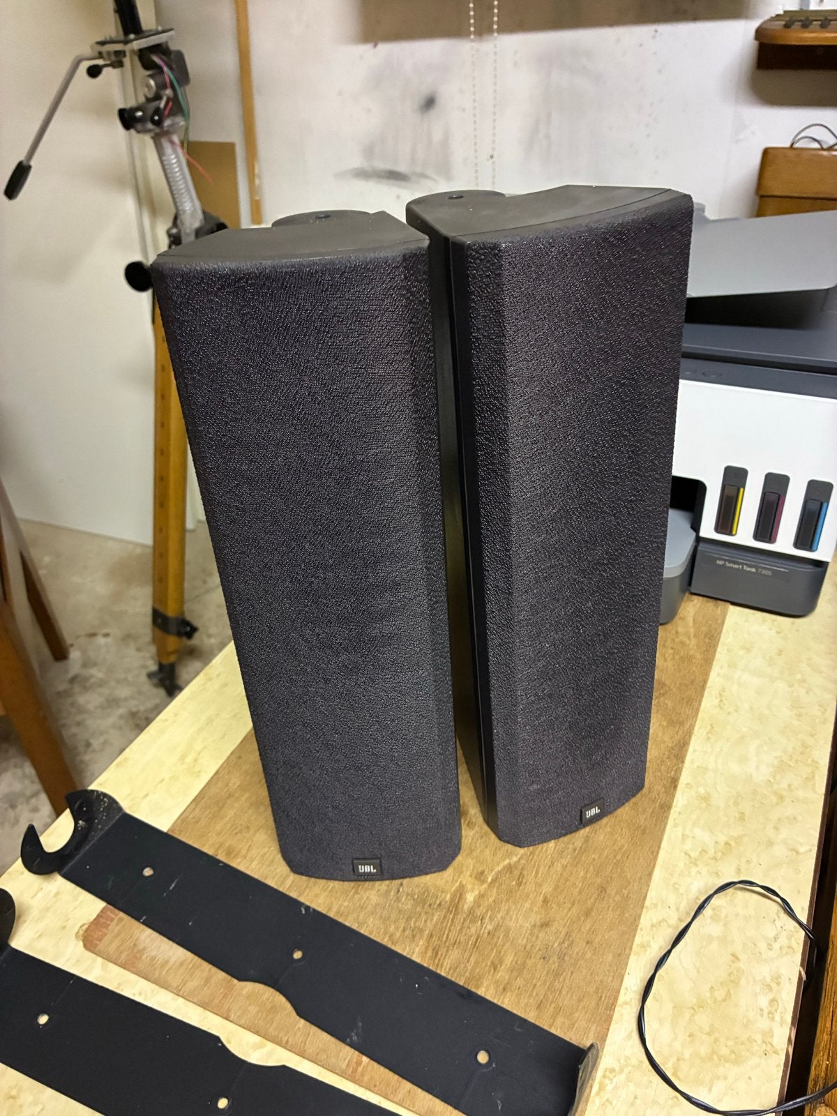 JBL Control 1 Plus speakerset met muurbeugels, Ophalen, Gebruikt, JBL, Geschikt voor surround/home cinema