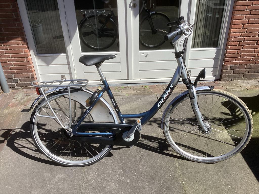 Giant damesfiets 28 inch, 7 versnellingen, nieuw zadel, Velgrem, Versnellingen, 53 tot 56 cm, Gebruikt
