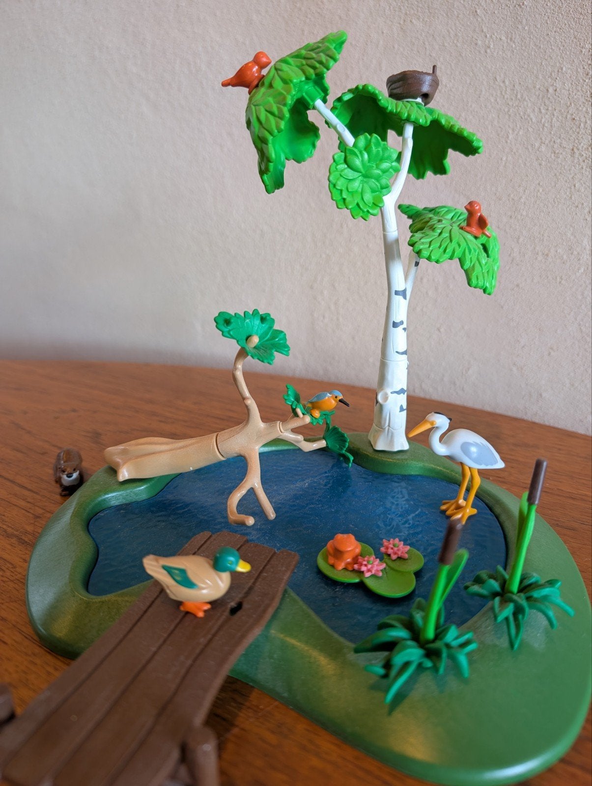 Playmobil vijver met dieren en boom 6574, Ophalen of Verzenden, Gebruikt, Jongen of Meisje