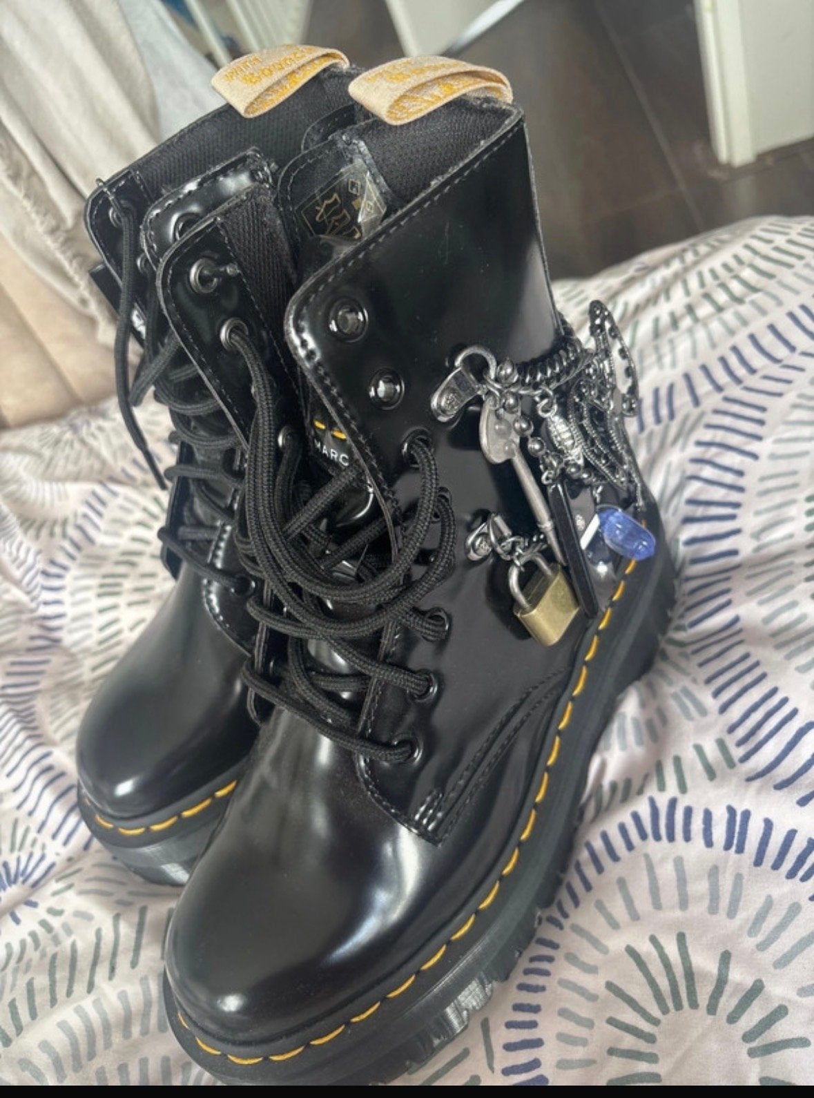 Dr. Martens x Marc Jacobs Vegan Jadon MJ Laarzen, Ophalen of Verzenden, Nieuw, Zwart, Lage of Enkellaarzen