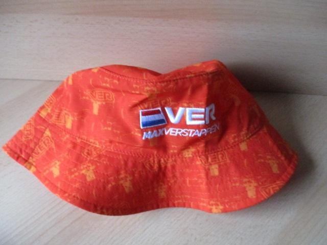 Max Verstappen zonnehoed oranje Ever Maxverstappen, Verzamelen, Overige Verzamelen, Ophalen of Verzenden, Zo goed als nieuw