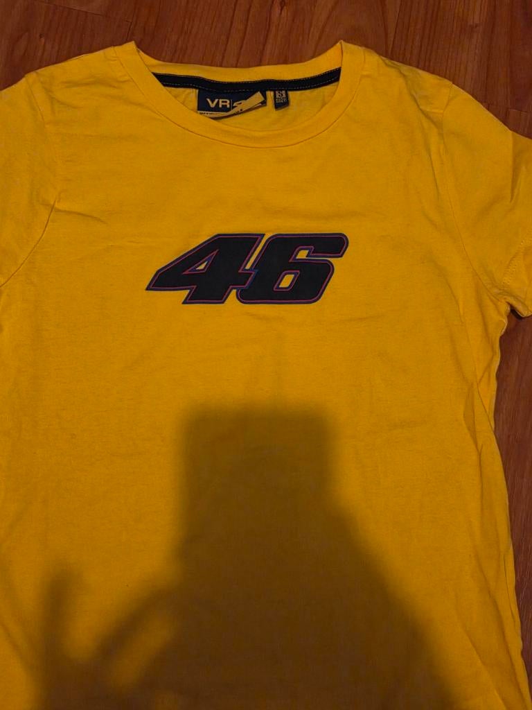 Valentino Rossi VR46 T-shirt - Geel (valt klein), Ophalen of Verzenden, Zo goed als nieuw, Geel