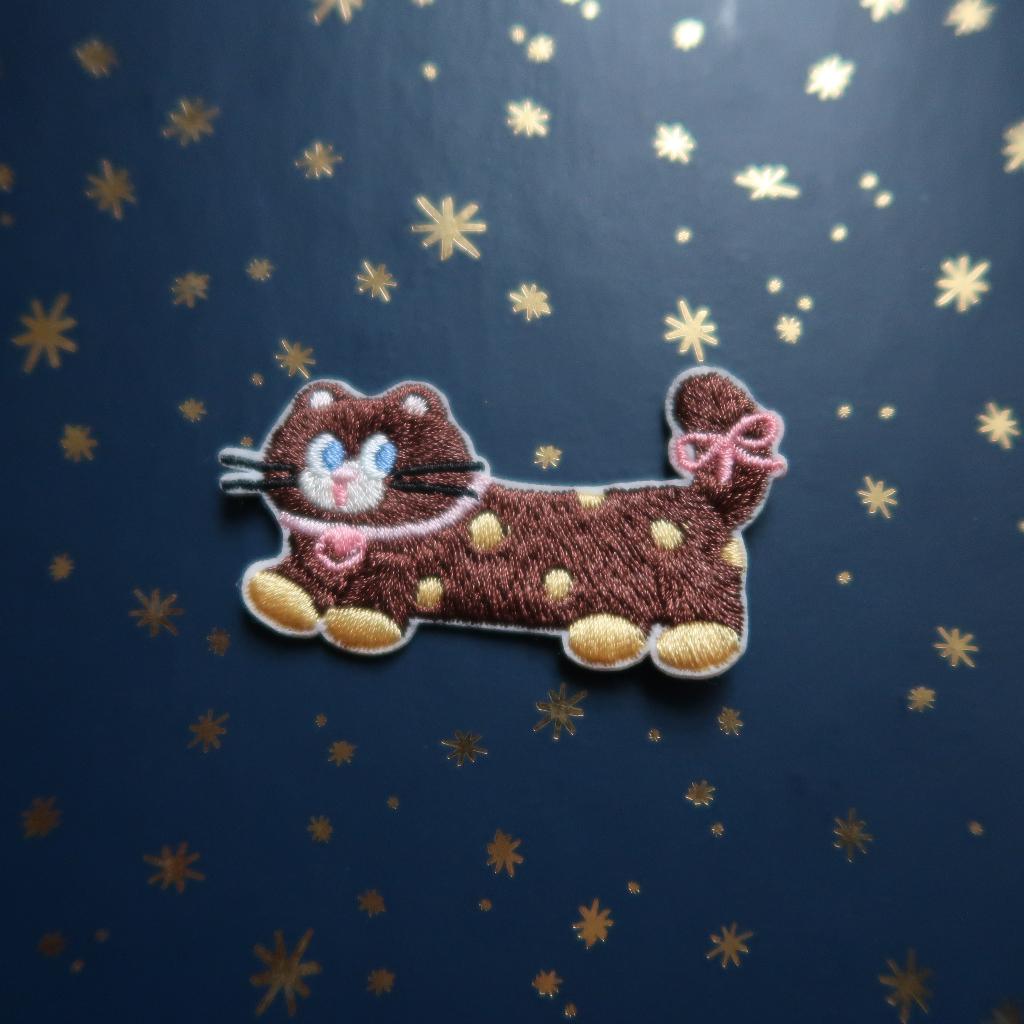 Kat opstrijkplaatje Patch Badge Applique, Verzenden, Nieuw, Overige applicaties