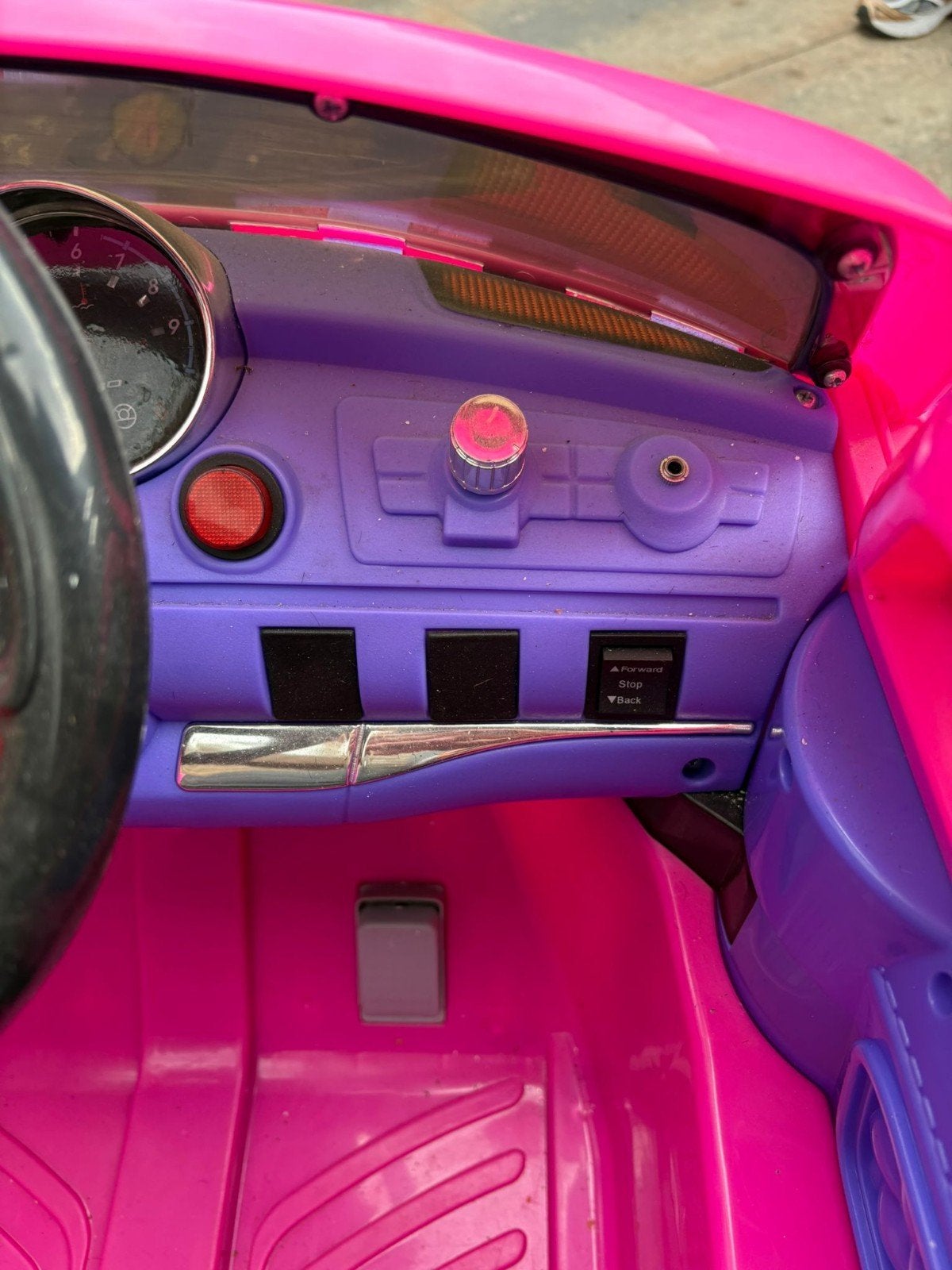 Roze elektrische/ accu kinderauto met afstandsbediening, Ophalen of Verzenden, Gebruikt, Afstandsbediening