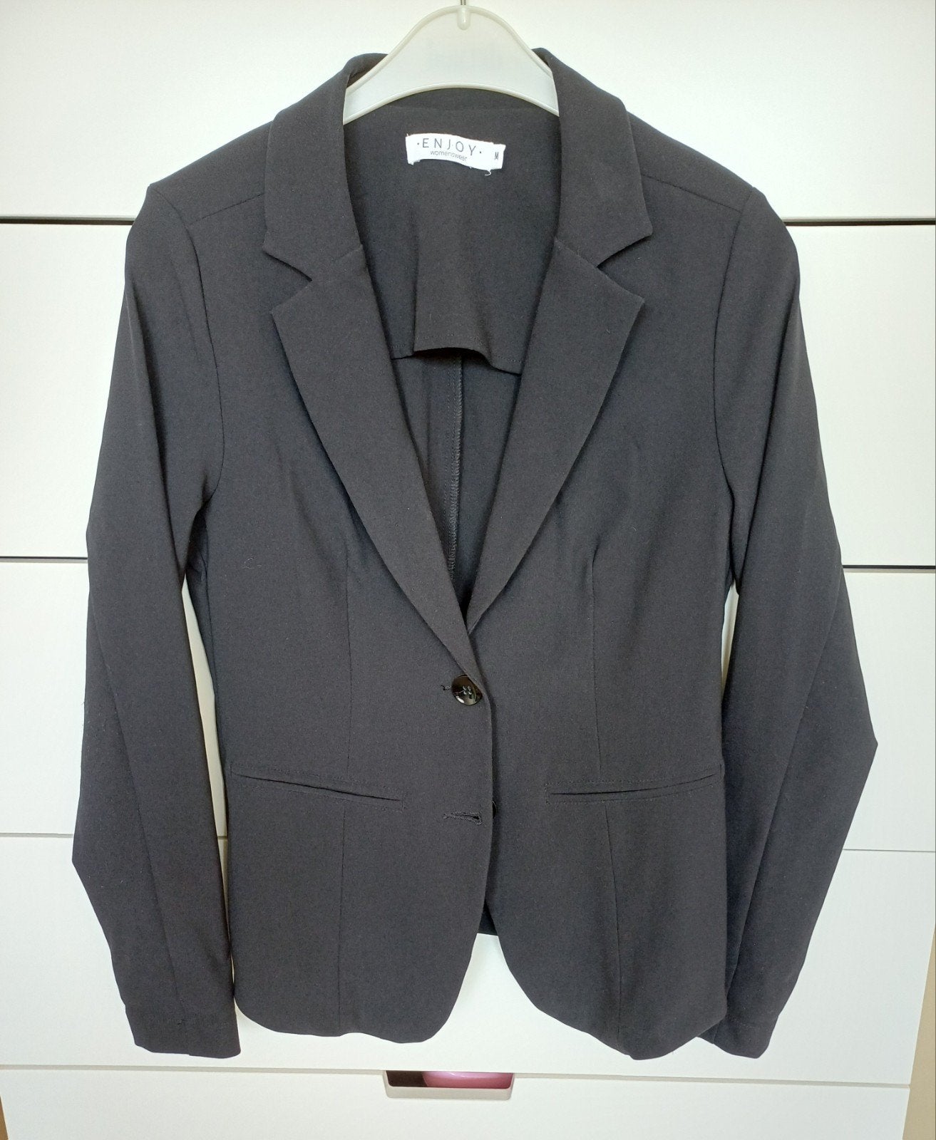 zwarte getailleerde blazer Enjoy,maat M, Kleding | Dames, Maat 38/40 (M), Zwart, Enjoy, Ophalen of Verzenden