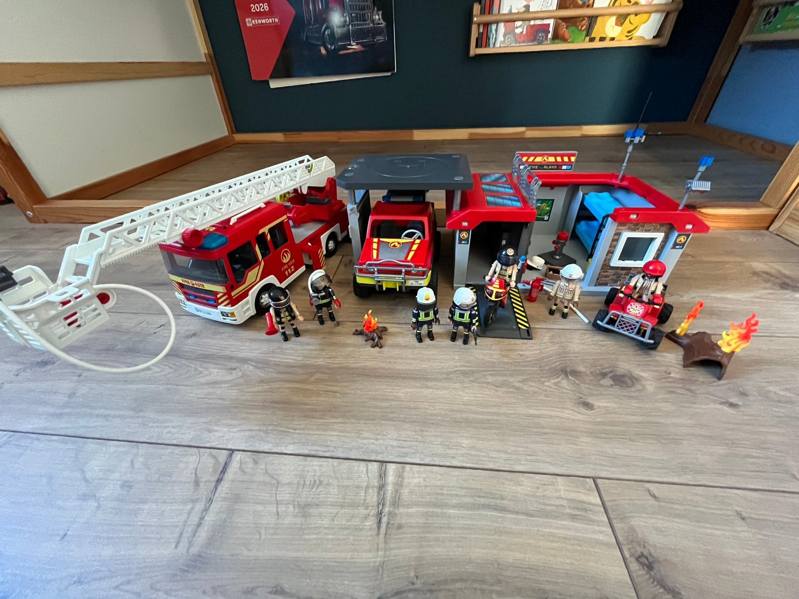 Playmobil - Brandweerset, Ophalen, Zo goed als nieuw