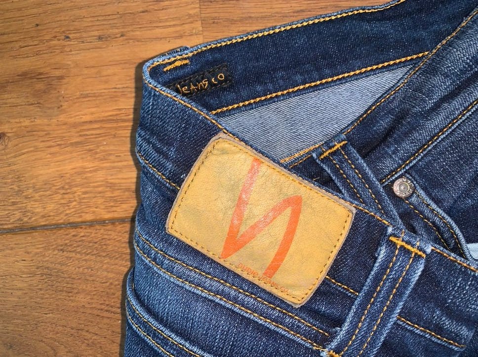 Dames Nudie Jeans Super Slim Kim - Maat 32/32, Kleding | Dames, Ophalen of Verzenden, Zo goed als nieuw, Blauw, W30 - W32 (confectie 38/40)