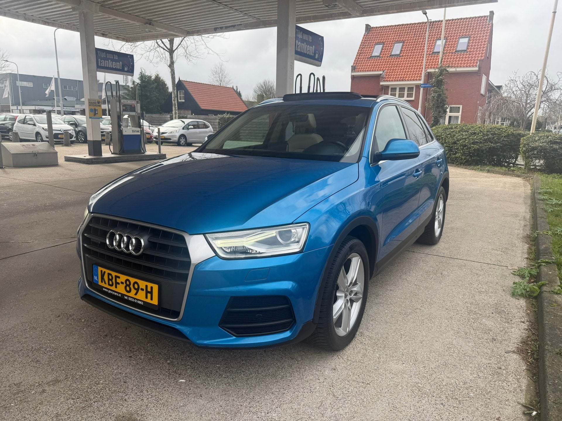 Audi Q3 2.0 TFSI quattroDesign Pro Line Plus AUTOMAAT-PANO-L, Auto's, Audi, 15 km/l, Gebruikt, 1984 cc, Blauw