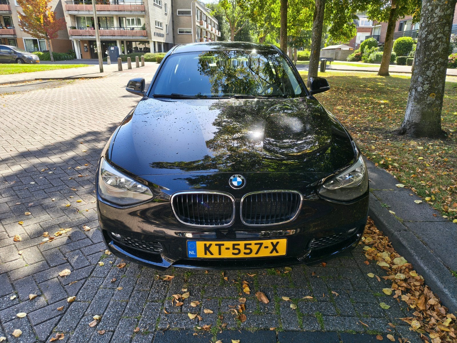 BMW 1-Serie 116I 100KW 5DR Aut8 2013 Zwart, Auto's, 1295 kg, 4 cilinders, Zwart, 1200 kg
